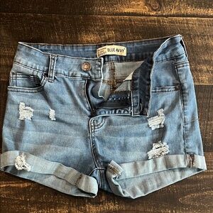 Blue Anvy Women's Distressed Denim Shorts